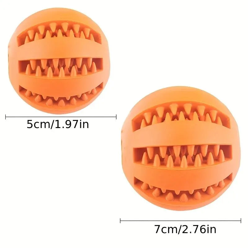 Dog Toy Ball, Nontoxic Bite Resistant Toy Ball for Pet Dogs Food Treat Feeder