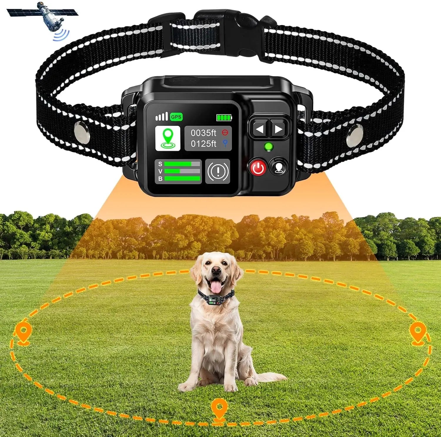 GPS Wireless Dog Fencing System - Electric dog fencing with GPS Electric Satellite Technology