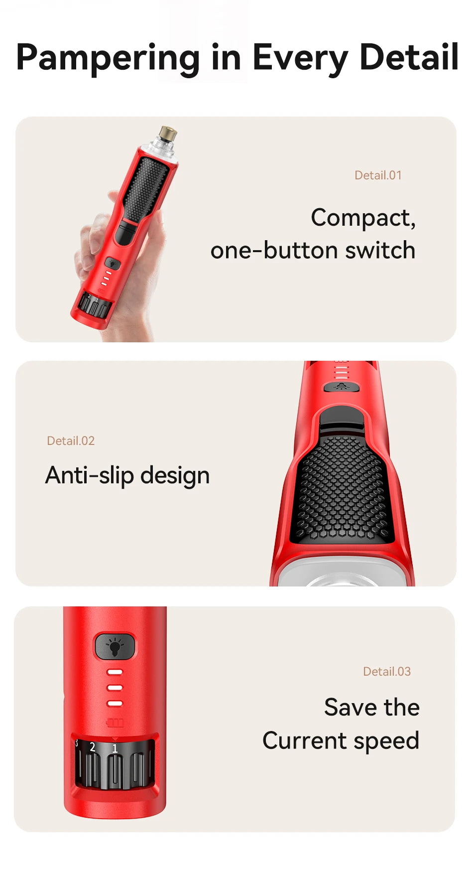 Electric Pet Nail Grinder