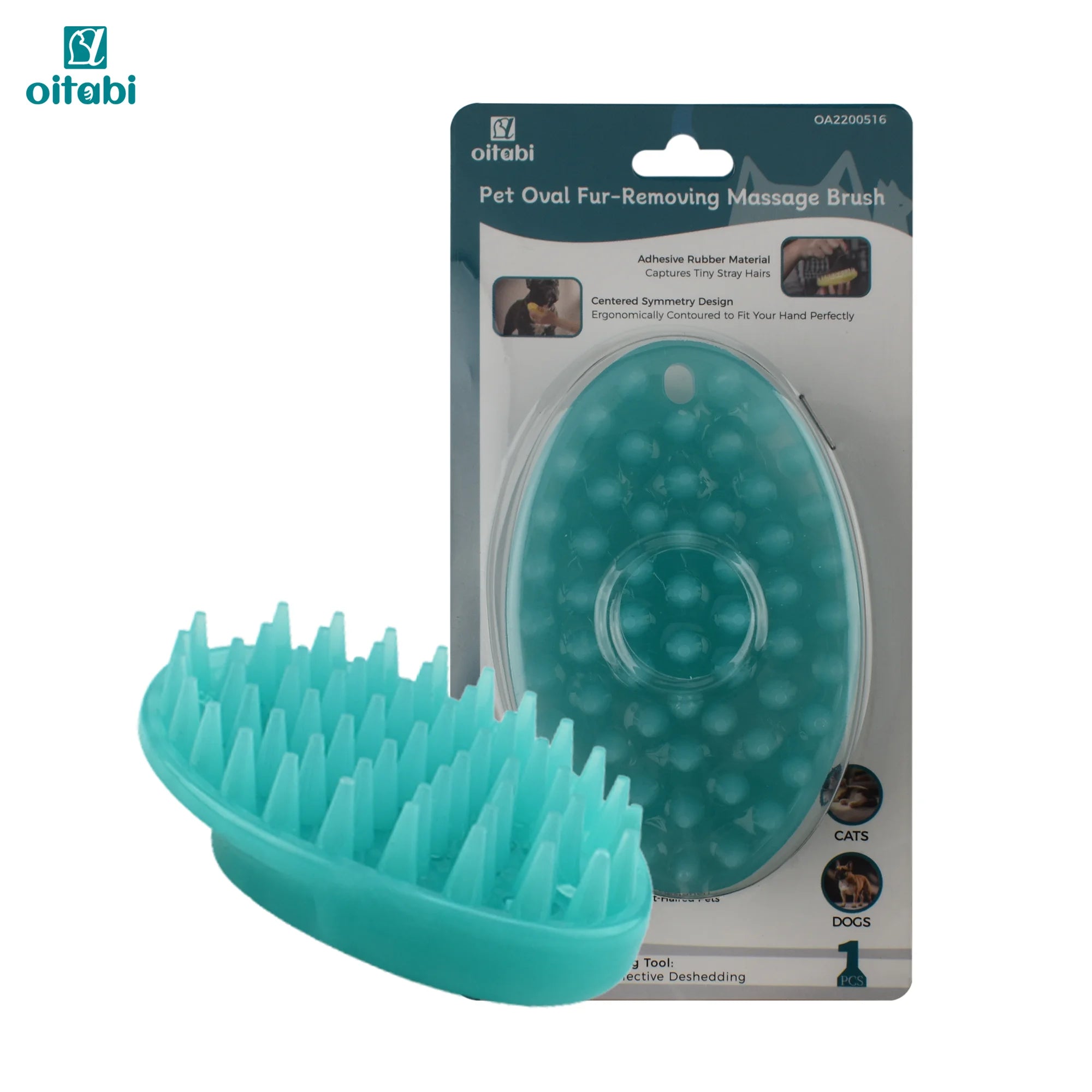 Soft Rubber Pet Brush
