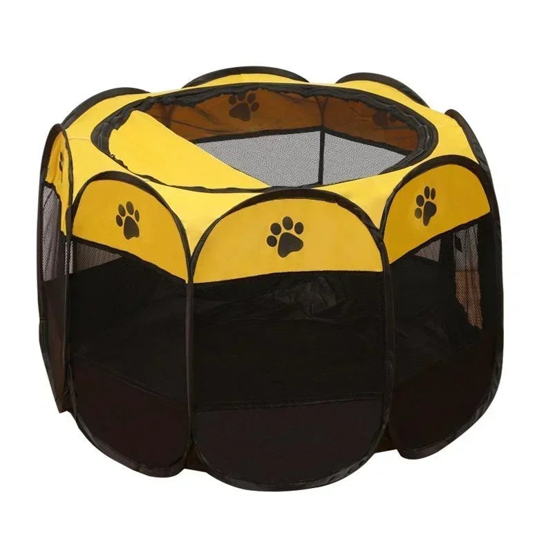 Portable Foldable Pet Tent Kennel Octagonal Fence Puppy Dog Shelter