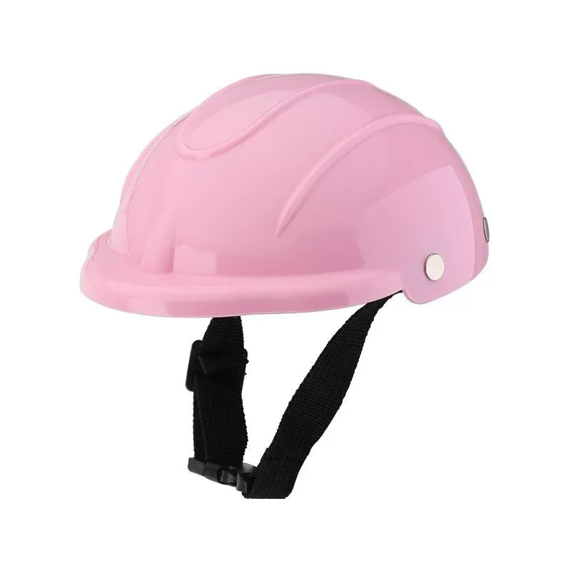 Puppy Motorcycle Helmet Adjustable Dog Safety Pet Headgear