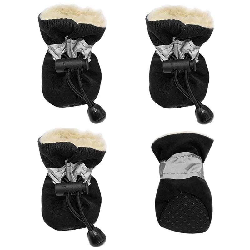 Waterproof Winter Dog Boots Set