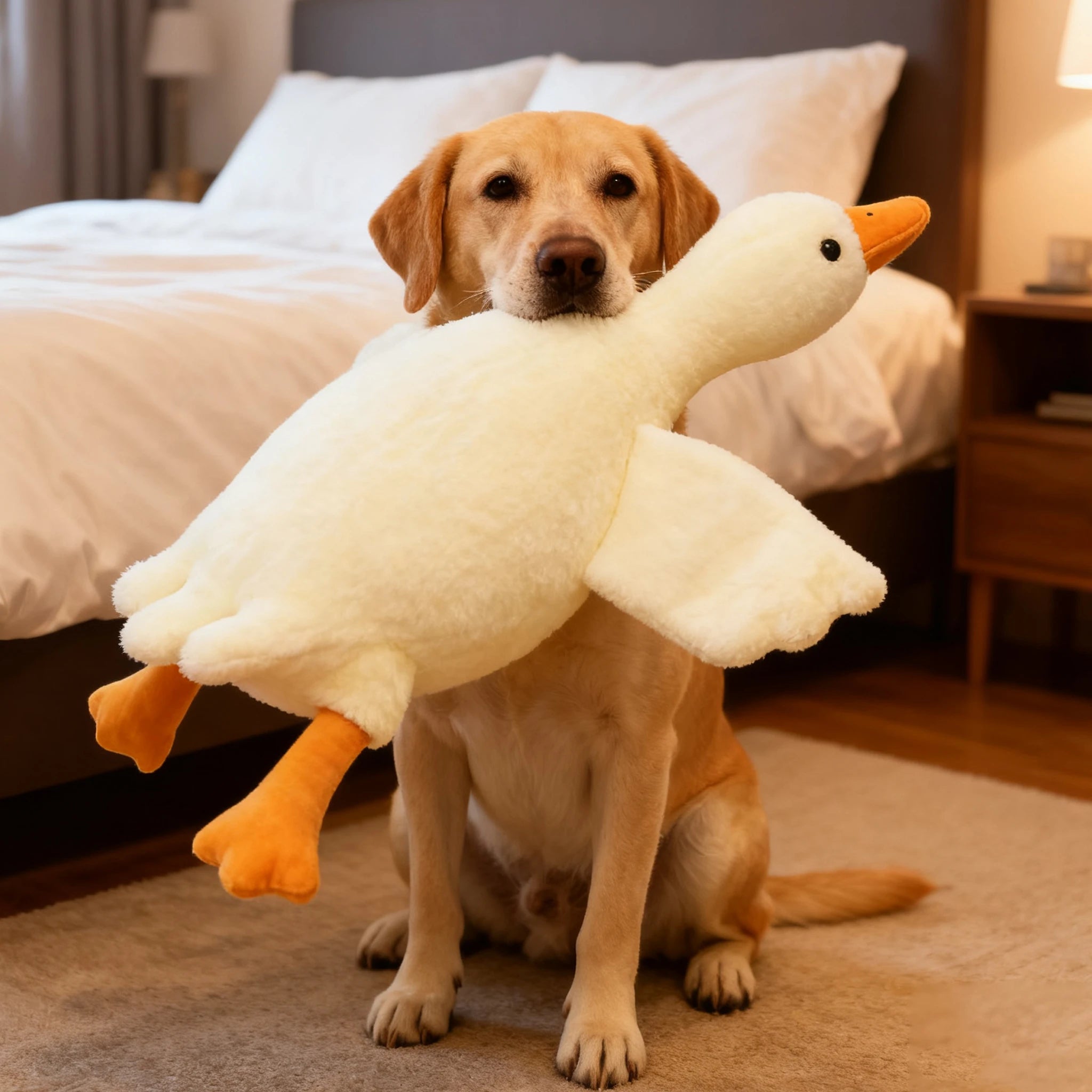 Soft Plush Goose Toy dog