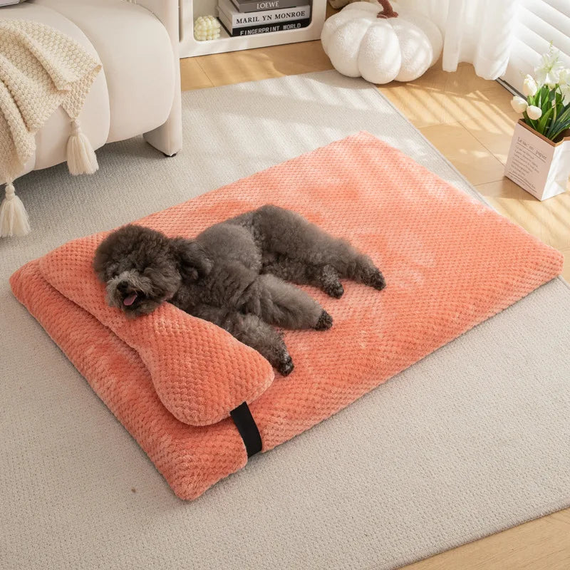 Calming Dog Bed with Pillow