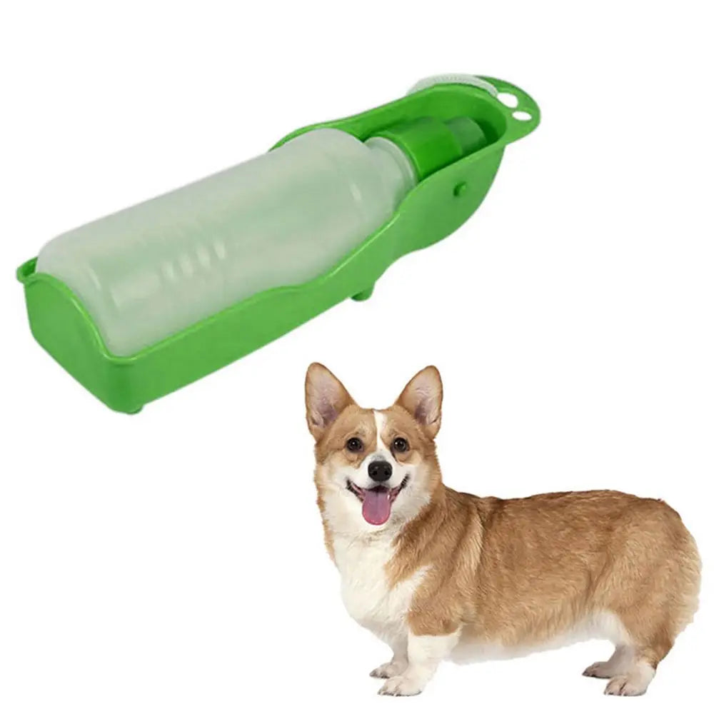 Portable Pet Dog Water Bottle Travel Cup Outdoor Feeder Dispenser
