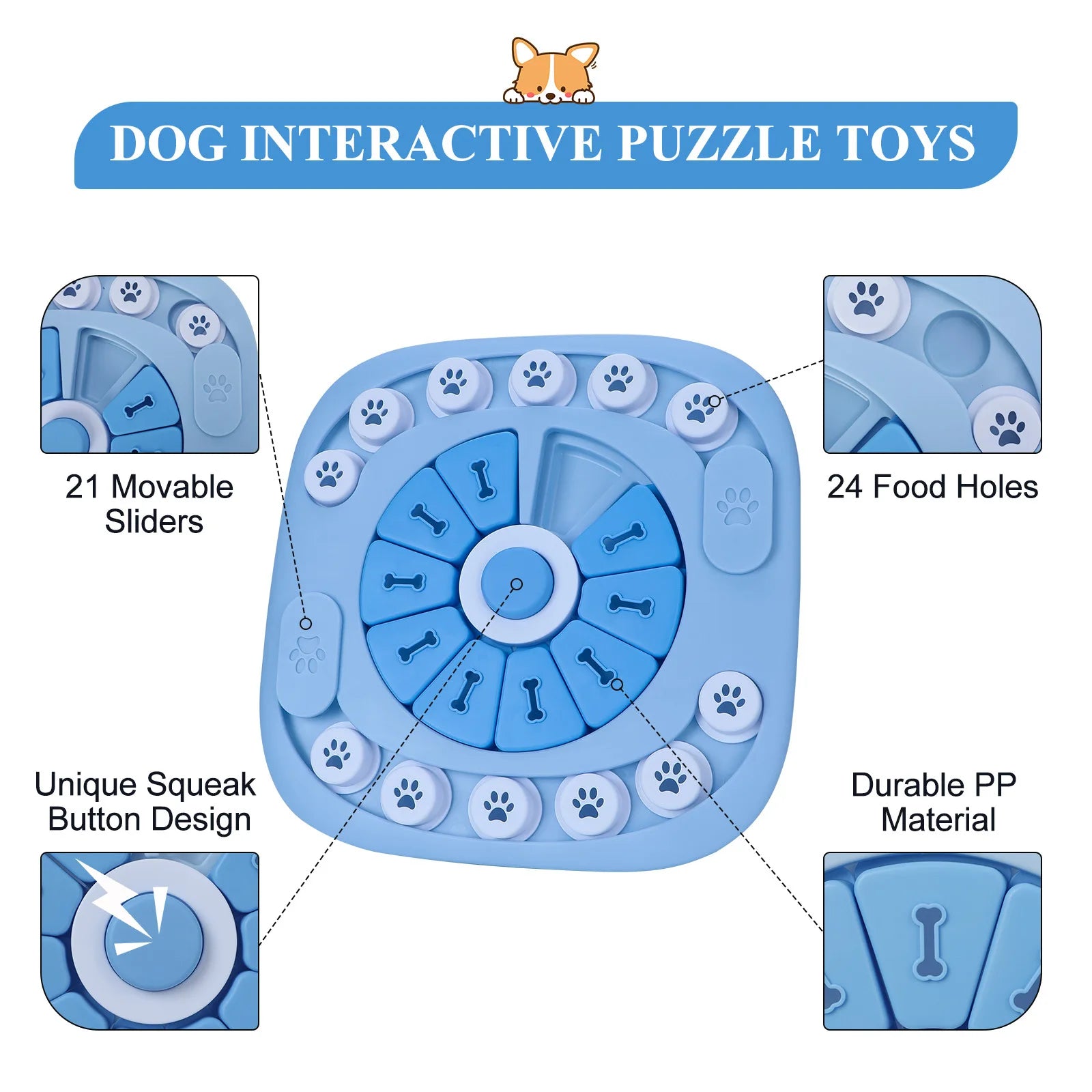 Dog Puzzle Treat Dispenser Toy