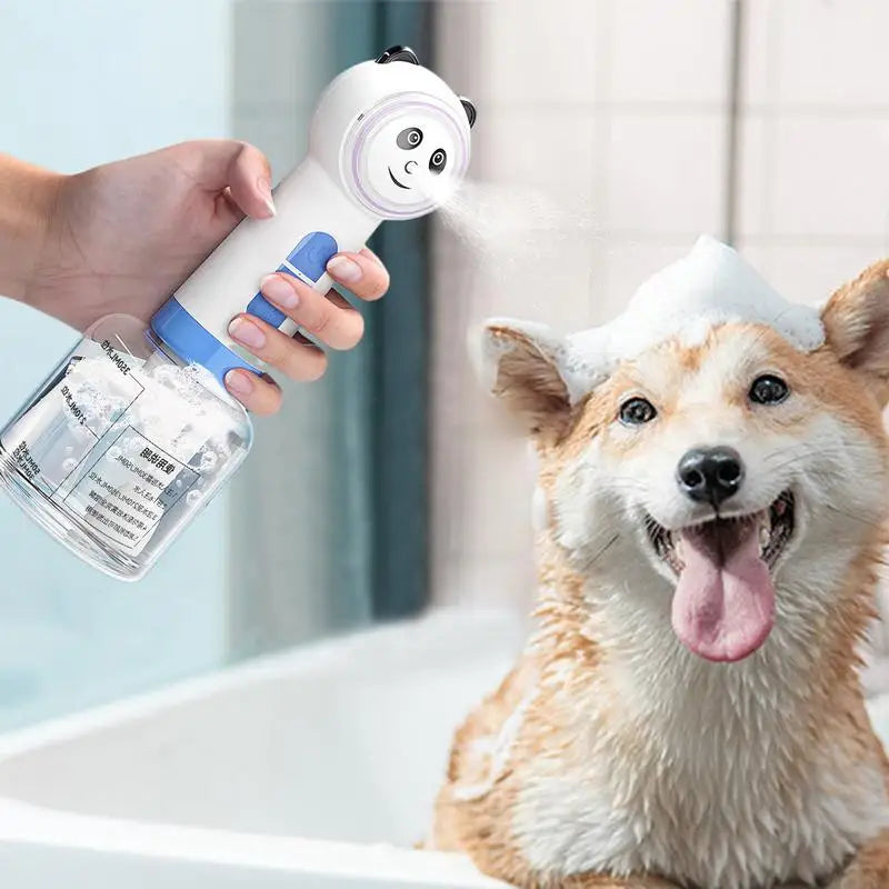 Dog Soap Foamer Dog Electric Foaming Shampoo Dispenser Pet Soap & Shampoo Sprayer