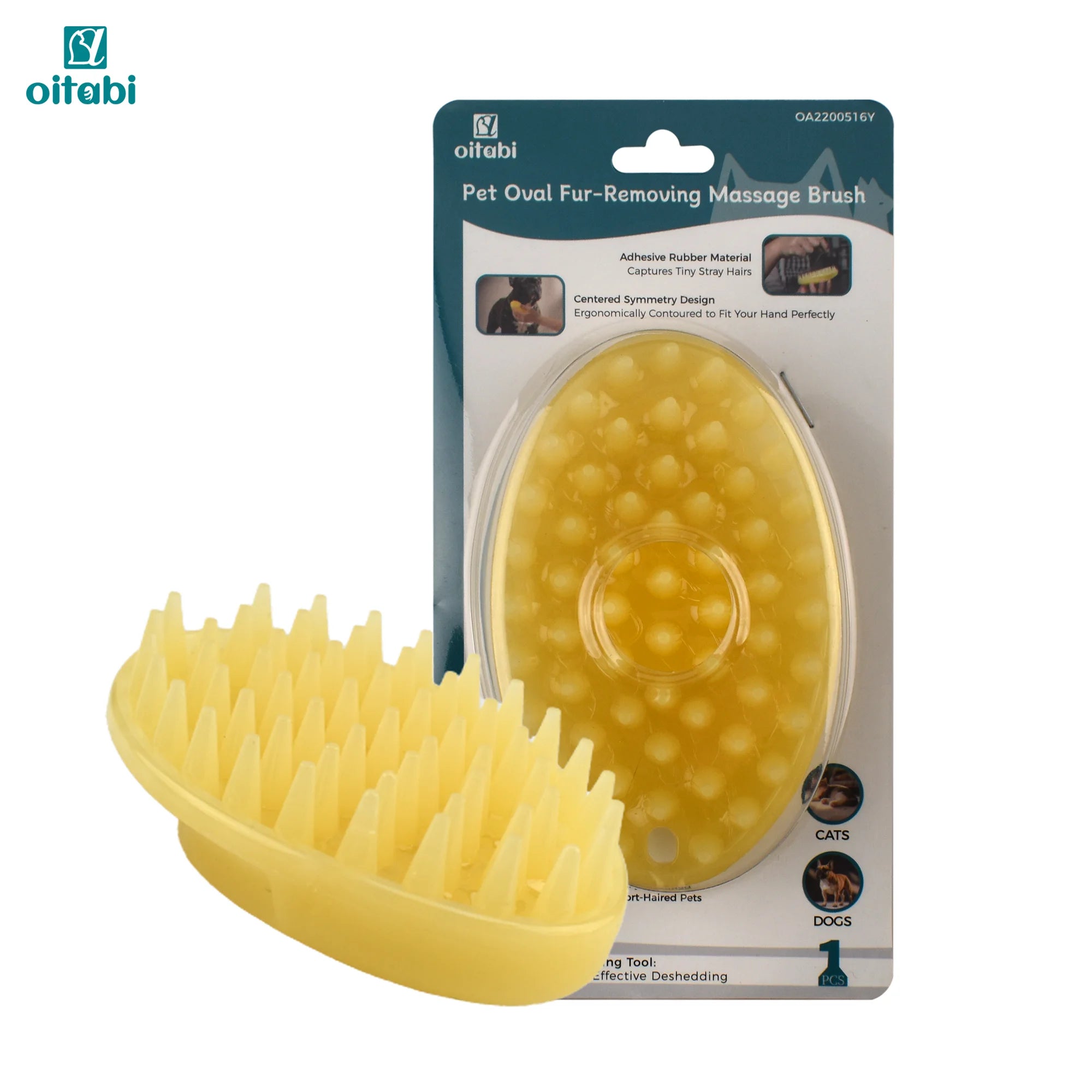 Soft Rubber Pet Brush
