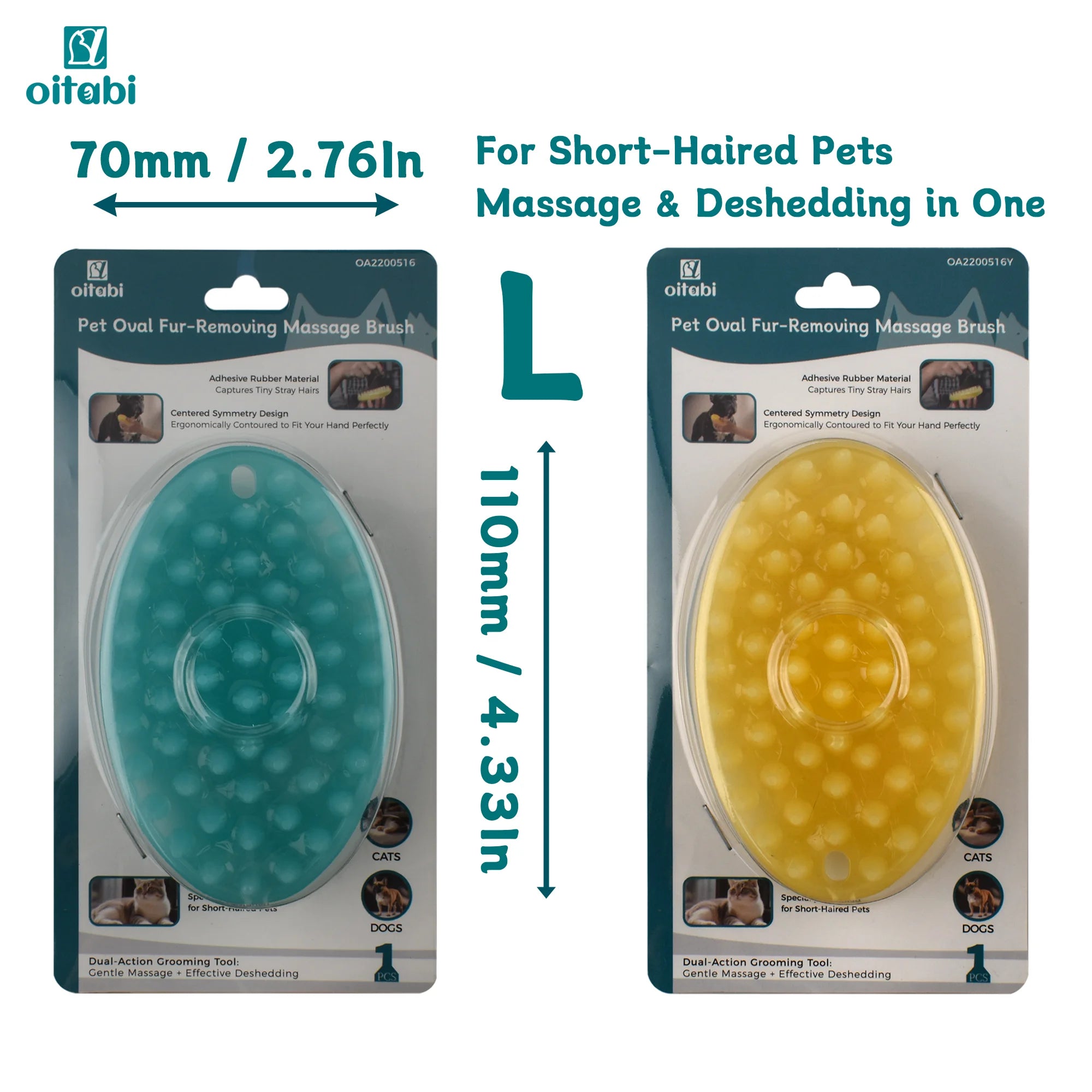 Soft Rubber Pet Brush