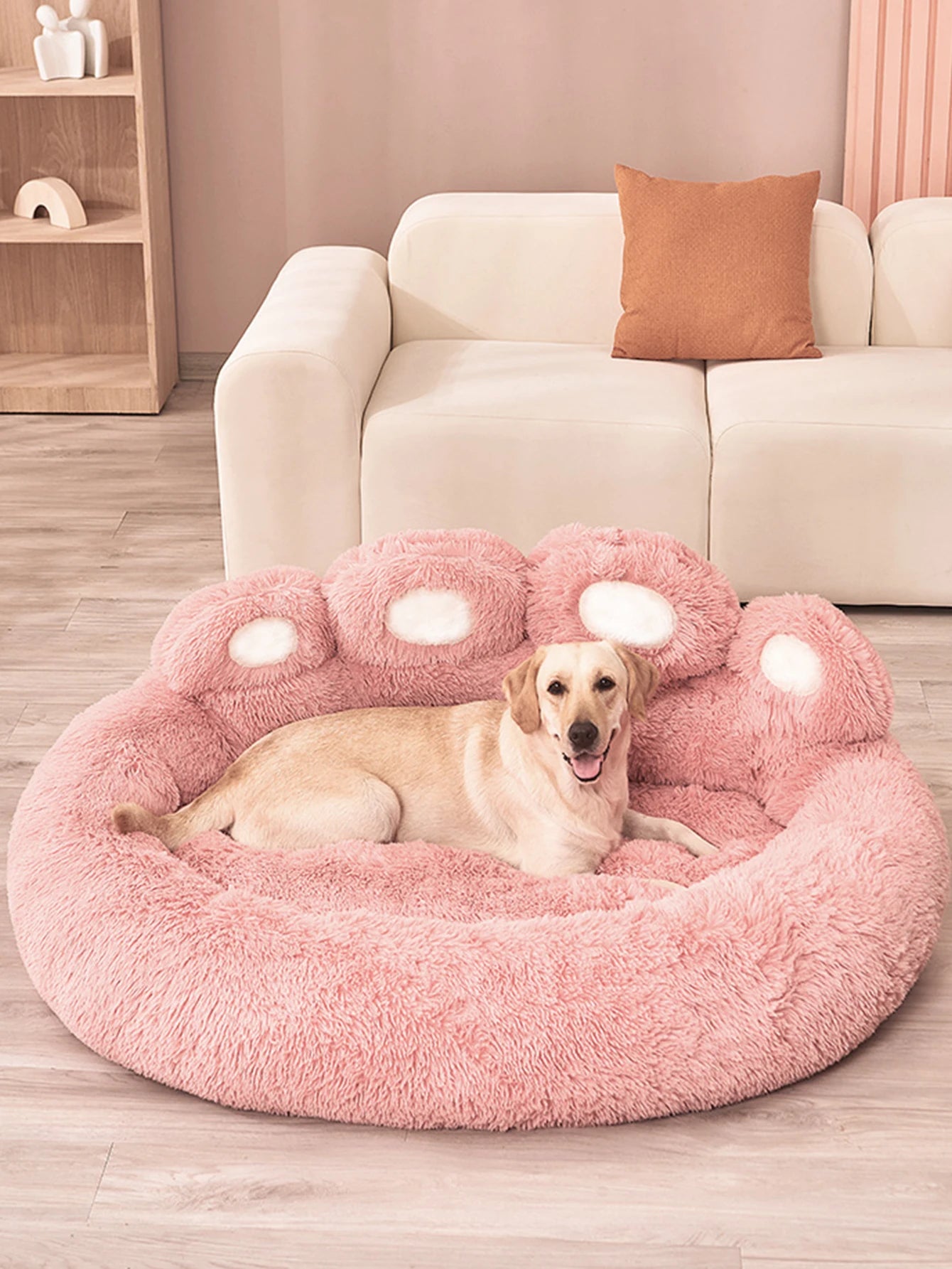 Fluffy Round Pet Bed