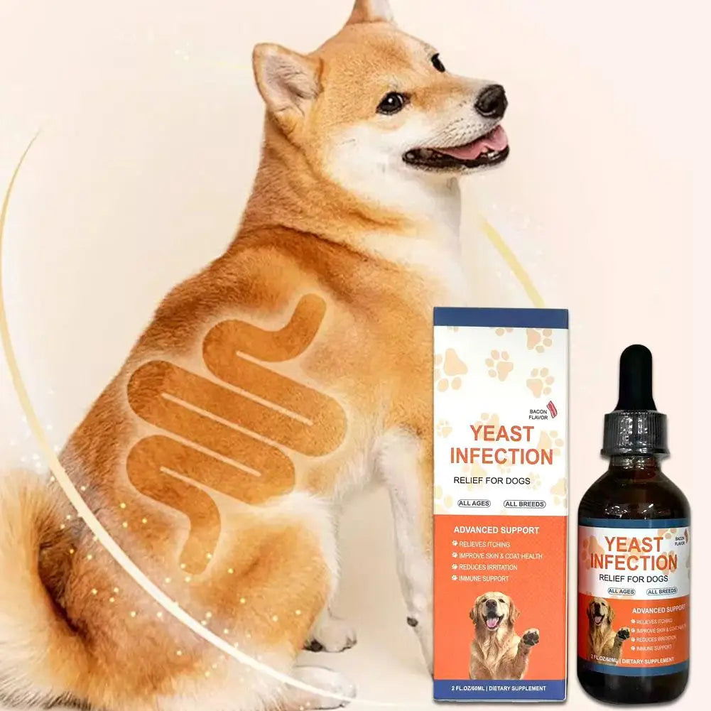60ML Dog Pet Drops Gentle Care Supplement To Maintain Healthy Coat and Skin for Dogs