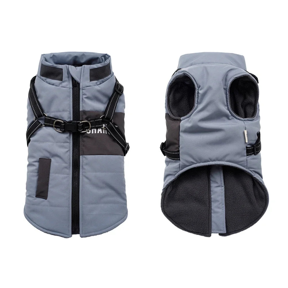 Dog Windbreaker Jacket with Leash