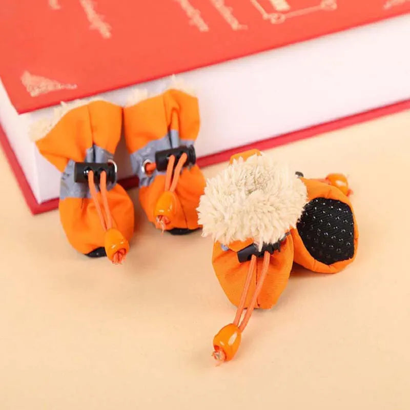 Waterproof Winter Dog Boots Set