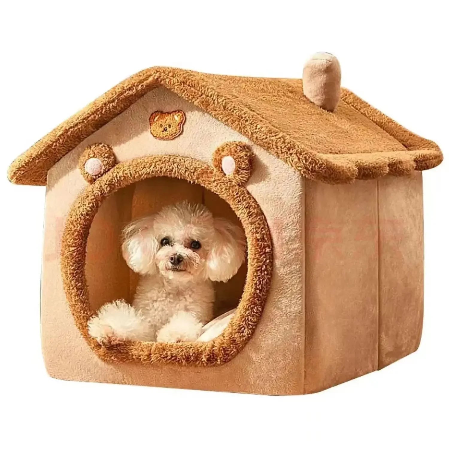 Indoor Warm Dog House Soft Pet Bed Tent House Dog Kennel