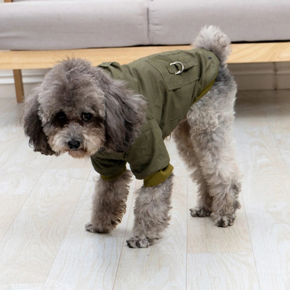 Winter Dog Jacket Hoodie