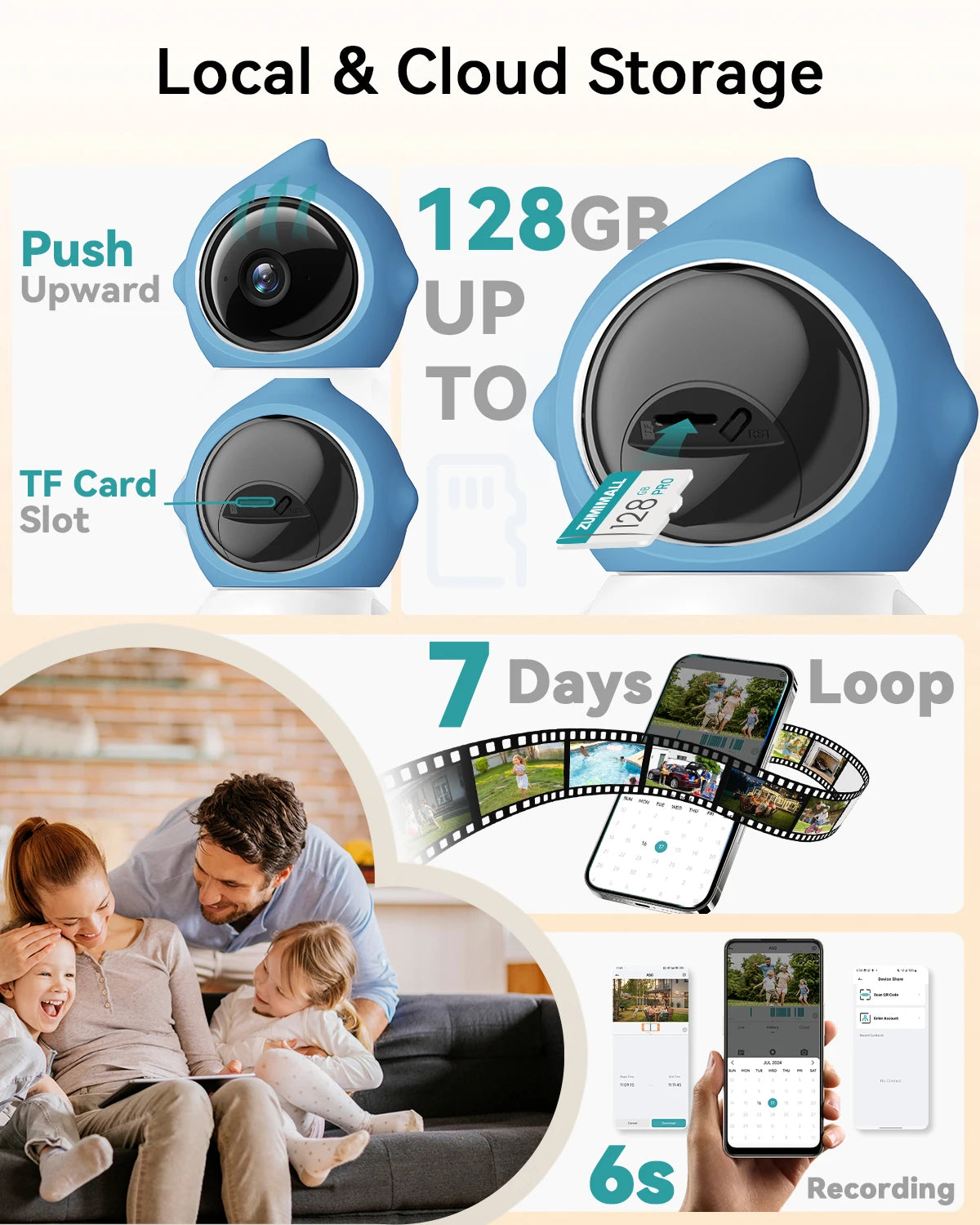 5GWiFi  Pet Camera with Laser light for Dogs (Plug in)360° Full-Room View, 2-Way Audio