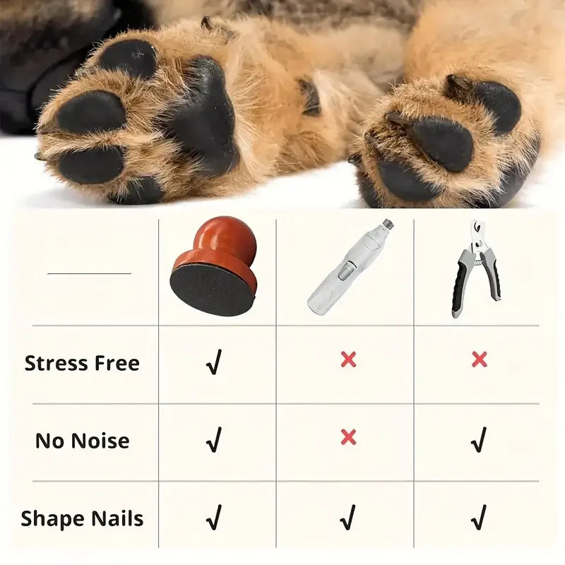 Dog Nail File Manual Wooden Pet Grooming Dogs Scratching Board Grinding Claw