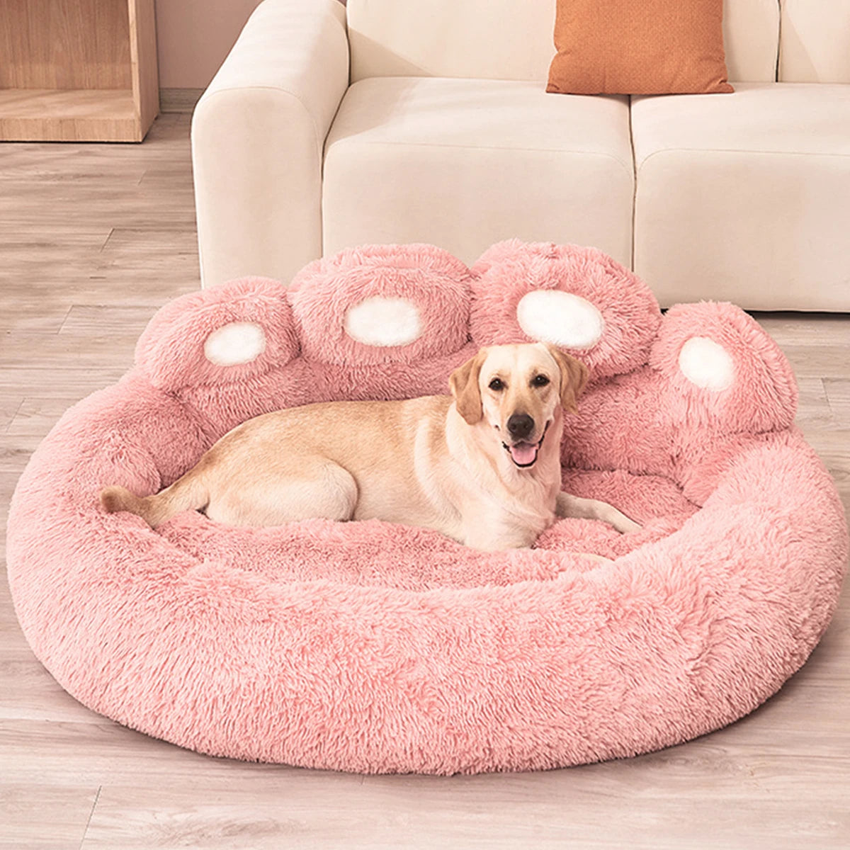 Fluffy Round Pet Bed