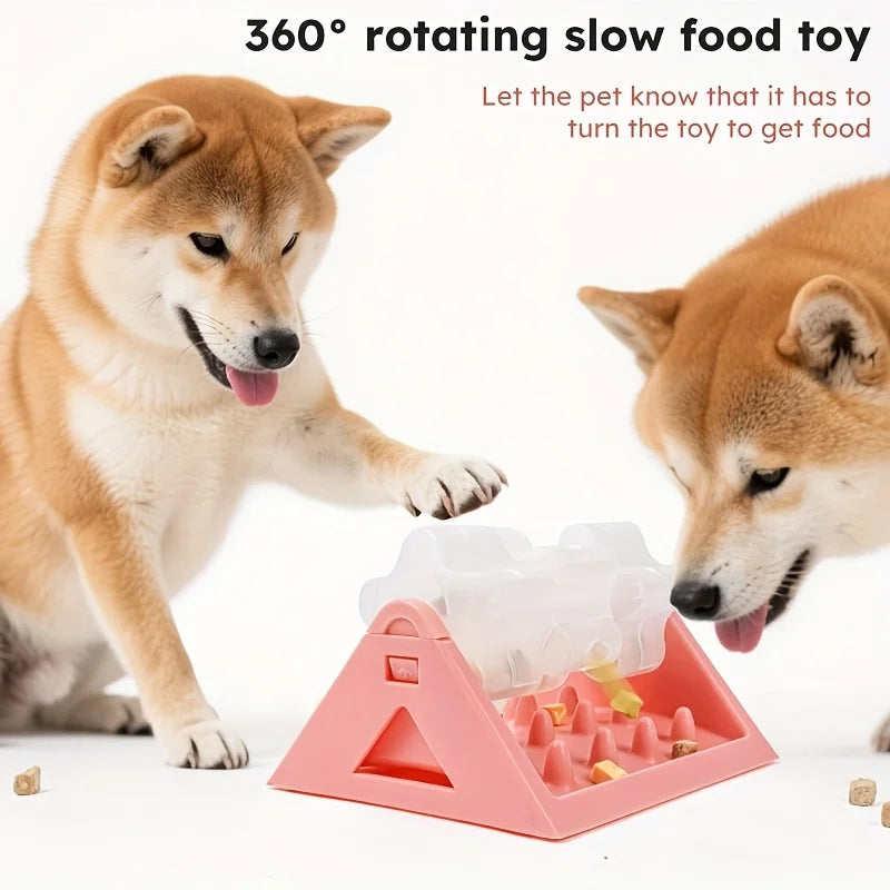 Interactive Dog Food Dispenser Toy - Puzzle Feeder with Leak-Proof Design
