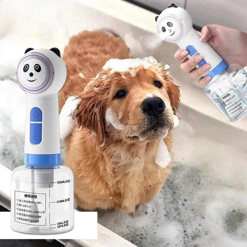 Dog Soap Foamer Dog Electric Foaming Shampoo Dispenser Pet Soap & Shampoo Sprayer