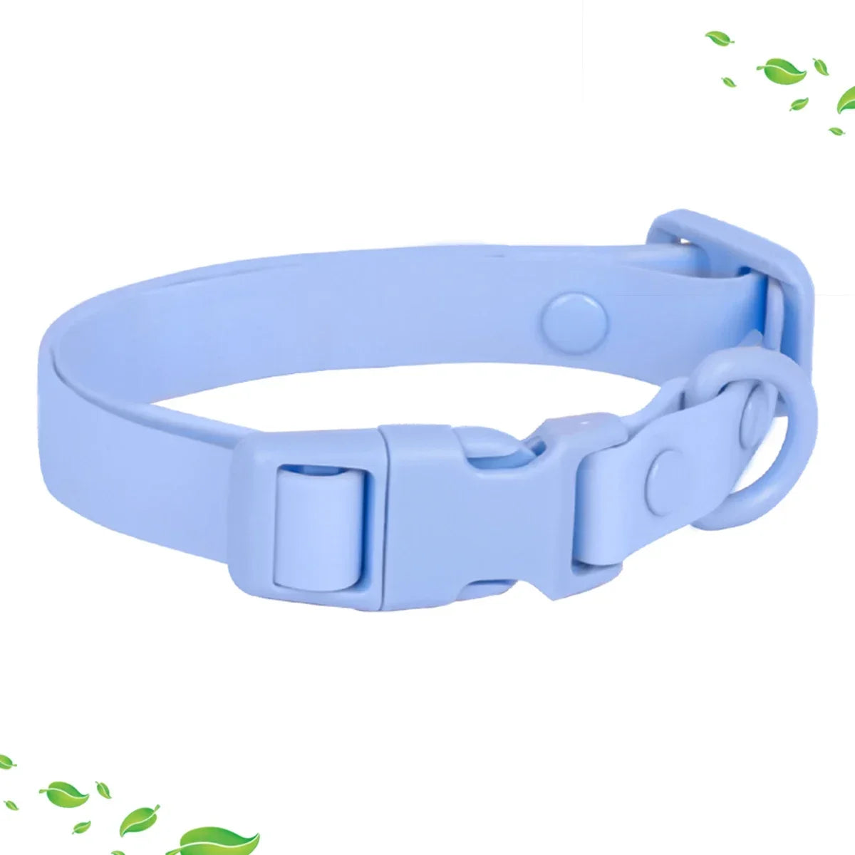 New Macaron Colored PVC Dog Collar Waterproof Dirt Resistant