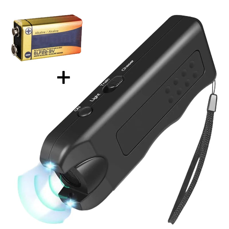 Dog Repeller Portable Ultrasonic Deterrent Handheld Anti-barking 3in1 Dog Training Device