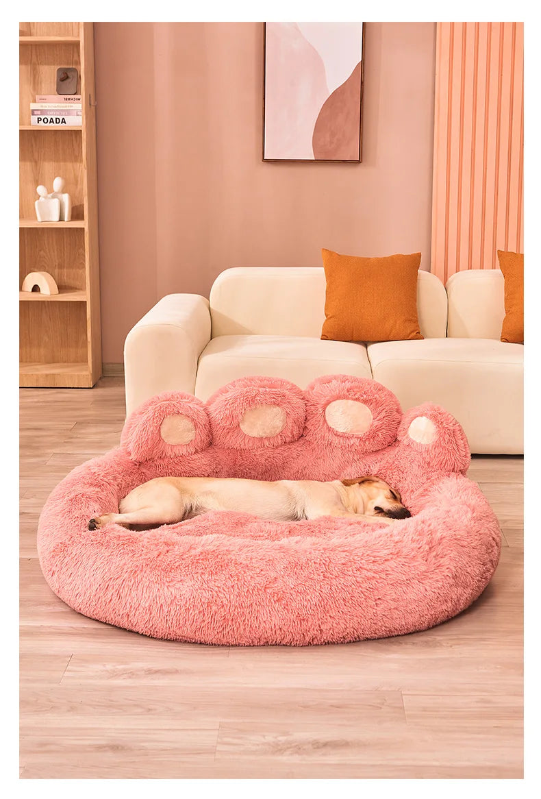 Fluffy Plush Dog Bed