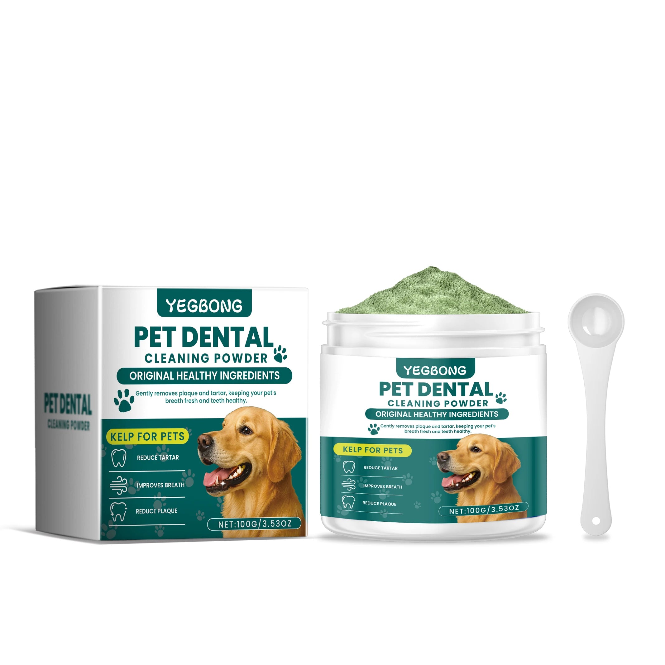 Pet Teeth Cleaning Powder for Dog Reduces Tartar and Calculus Protect Dog Oral Gum
