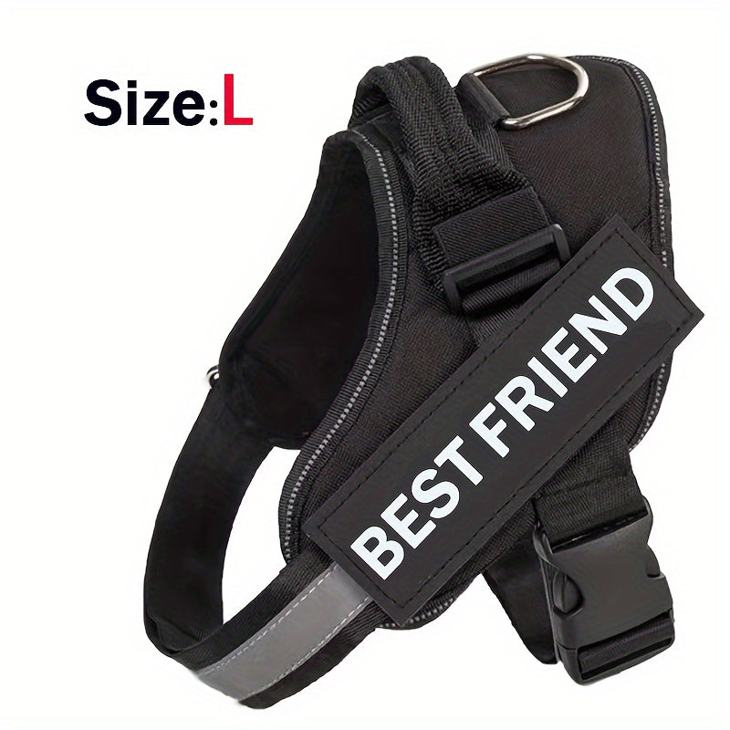 Breathable Adjustable Dog Chest Strap With Control Handle For Outdoor Walking