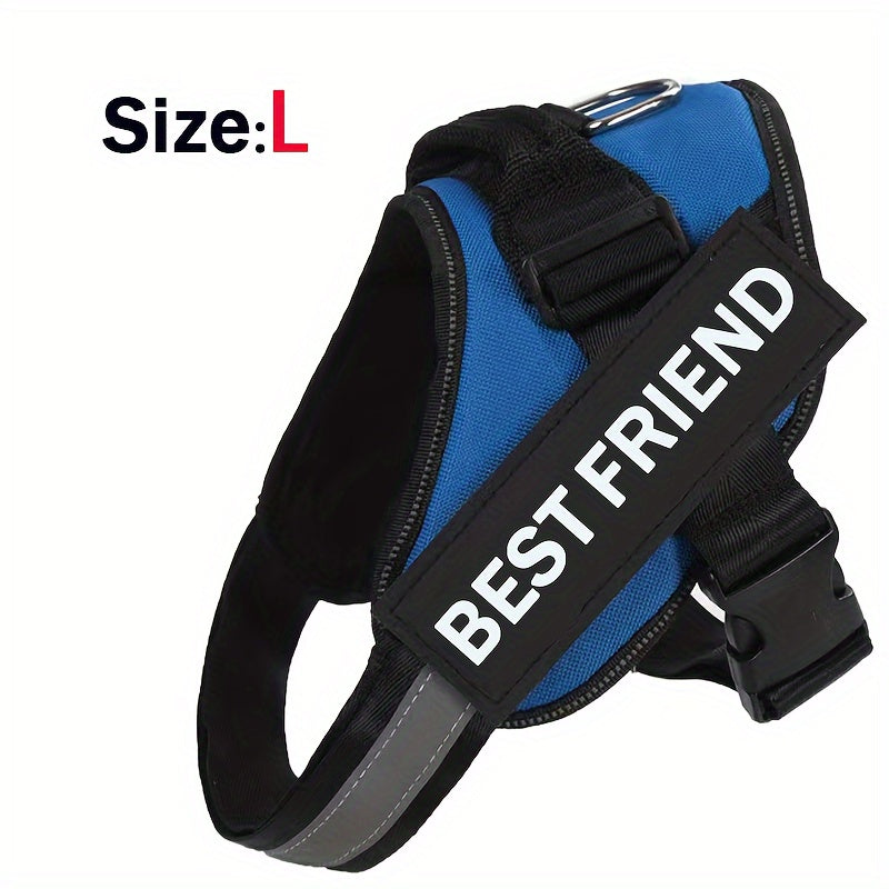 Breathable Adjustable Dog Chest Strap With Control Handle For Outdoor Walking