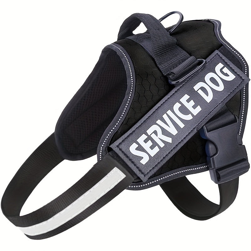 Dog Harness No-Pull Service Dog Harness With Handle Adjustable Outdoor Pet Dog Vest