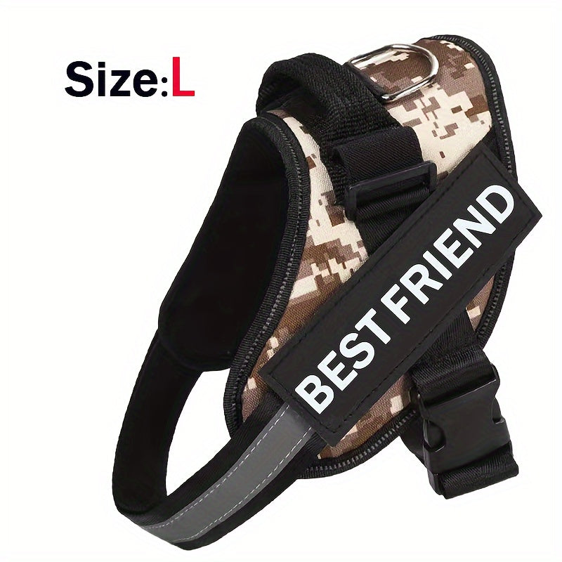 Breathable Adjustable Dog Chest Strap With Control Handle For Outdoor Walking