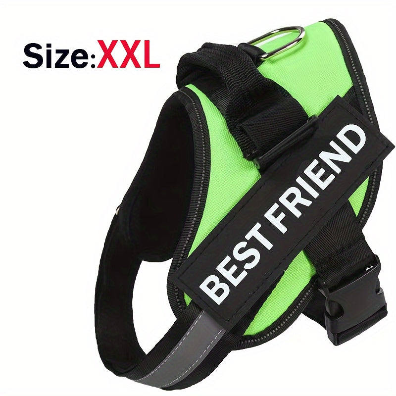 Breathable Adjustable Dog Chest Strap With Control Handle For Outdoor Walking